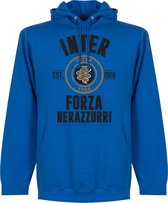 Inter Milan Established Hooded Sweater - Blauw - L