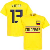 Colombia Y. Mina 13 Team T-Shirt - Geel - M