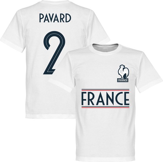 Frankrijk Pavard 2 Team T-Shirt - Wit - 5XL