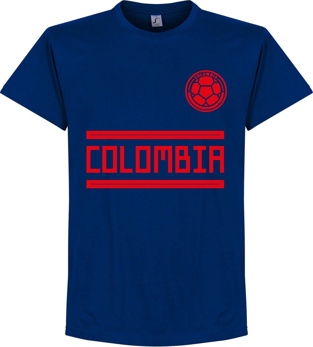 Colombia Team T-Shirt - Navy Blauw - S