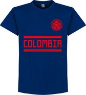 Colombia Team T-Shirt - Navy Blauw - S