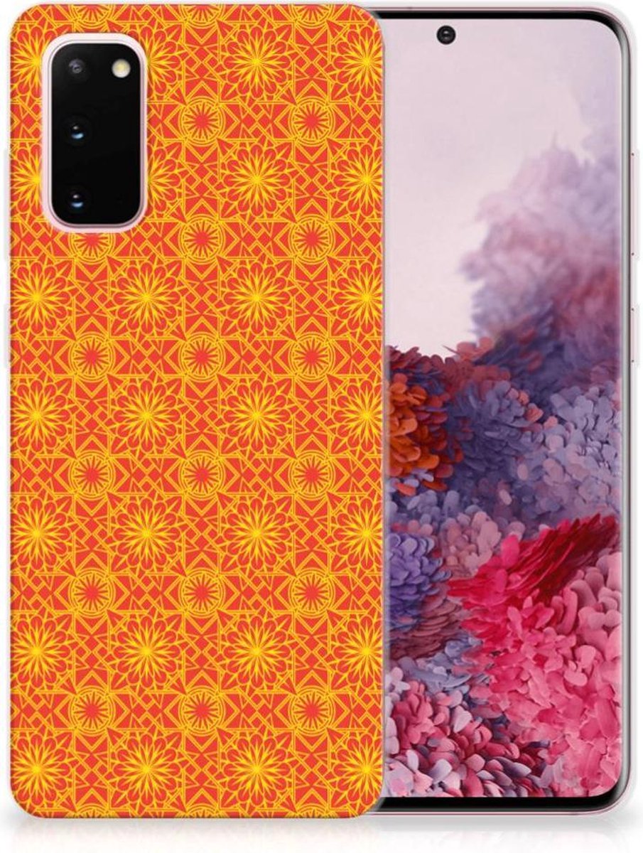 Samsung Galaxy S20 TPU bumper Batik Oranje