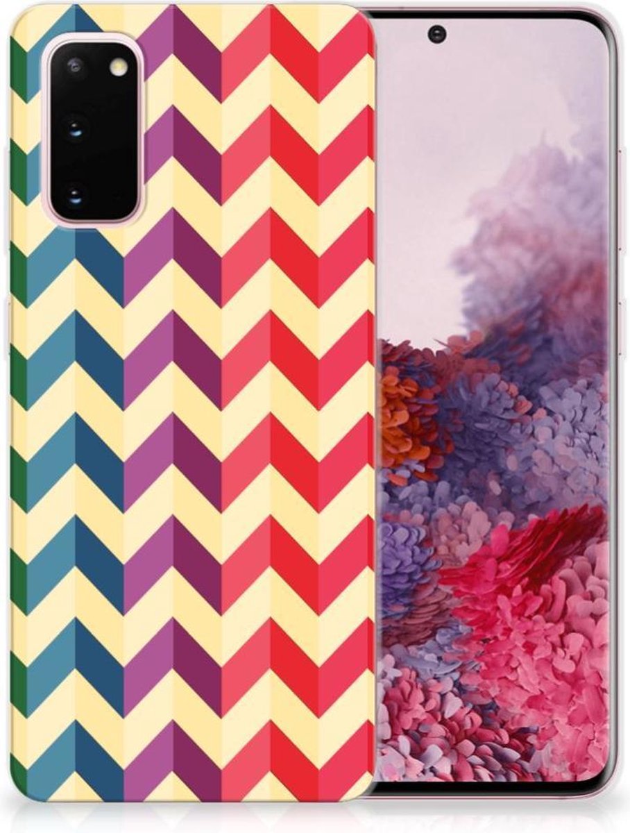 Samsung Galaxy S20 TPU bumper Zigzag Multi Color