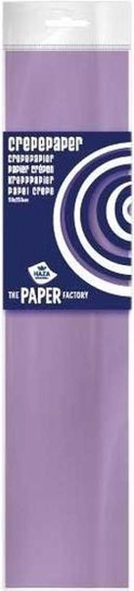 6x Crepe papier plat lila paars 250 x 50 cm - Knutselen met papier - Knutselspullen