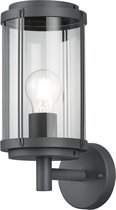 LED Tuinverlichting - Tuinlamp - Trion Taniron - Wand - E27 Fitting - Mat Zwart - Aluminium - BES LED