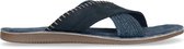 Sacha - Heren - Blauwe nubuck slippers - Maat 44
