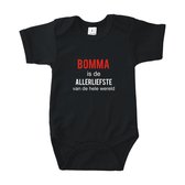 Baby rompertje Bomma is de liefste van de hele wereld | Lange mouw 62/68 wit