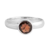 Jewelryz | Charelle | Ring 925 zilver met edelsteen granaat | 16.00 mm / maat 50