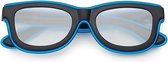 Freaky Glasses® - basic el-wire spacebril zwart - festival bril - led bril - dames en heren - neon blauw