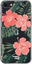 HappyCase Apple iPhone SE 2020 Hoesje Flexibel TPU Tropic Vibe Print