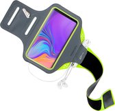 Mobiparts Comfort Fit Sport Armband Samsung Galaxy A9 (2018) Neon Green