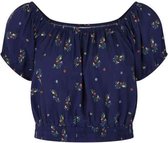 Dancing Days Crop top -M- SPRING SPRIG OFF SHOULDER Blauw