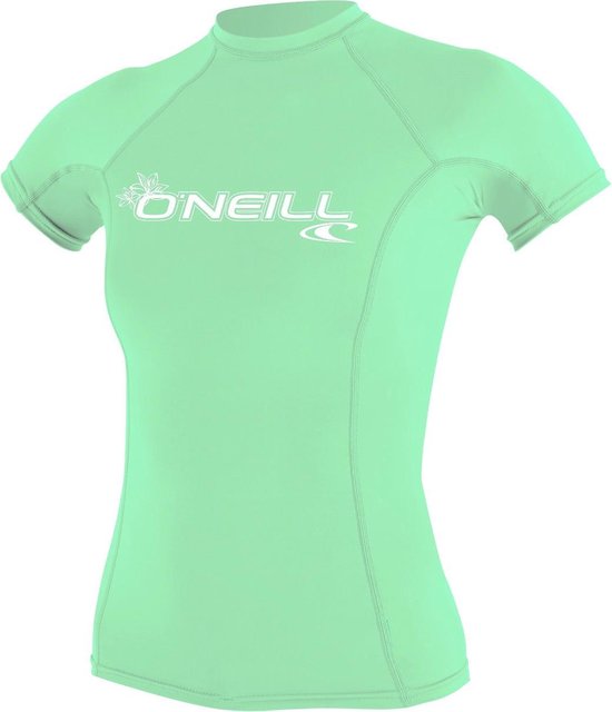 O'Neill - UV-shirt voor dames met korte mouwen - Basic Rash - Aqua - maat L