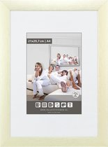 Brede Aluminium Wissellijst - Fotolijst - 70x100 cm - Ontspiegeld Kunstglas - Mat Champagne - 23 mm