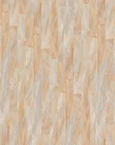 Strepen behang Profhome VD219142-DI vliesbehang hardvinyl warmdruk in reliëf gestempeld met grafisch patroon subtiel glanzend beige licht-ivoorkleurig 5,33 m2