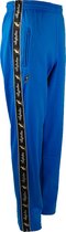 Australian broek met zwarte bies capri blue en 2 ritsen maat XS/44