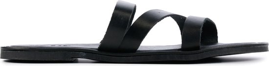 Red Rag Vrouwen Leren Slippers / - 79296 - Zwart - Maat 36 | bol.com