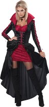 CALIFORNIA COSTUMES - Sexy rood en zwart vampier kostuum voor dames - S (38/40)
