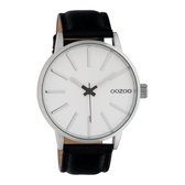 OOZOO Timepieces Zwart/Wit horloge  - Zwart