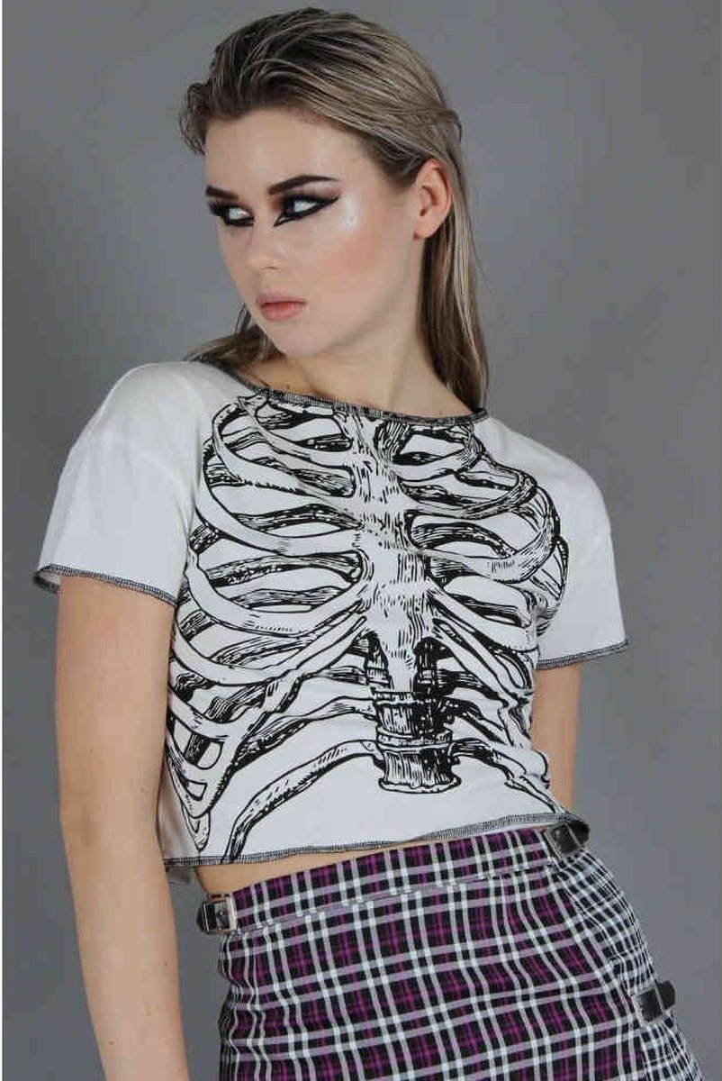 Jawbreaker - No Skin All Bones Crop top - L - Wit
