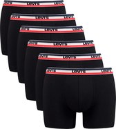Levi Sportswear Logo (6-pack)  Onderbroek - Maat S  - Mannen - zwart/rood/wit/blauw