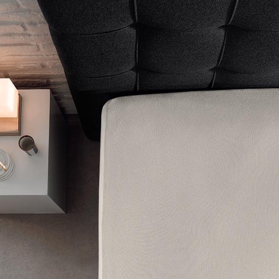 Drap-housse Boxspring Home Care - Double Jersey Stretch - Simple - 220 grammes - 80/90 / 100x200 - Crème