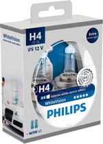 Philips WhiteVision Set H4 incl 2 W5W 12342WHVSM