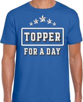 Topper for a day concert t-shirt voor de Toppers blauw heren - feest shirts M