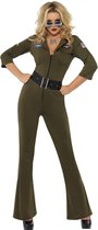 "Hottie Top Gun™ pilotenkostuum voor dames - Verkleedkleding - Small"
