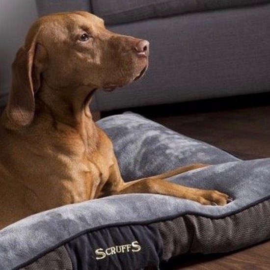 Hondenmatras Zacht met Anti-Slip Onderzijde – Scruffs Chester – Grijs of Bruin in M of L – Kleur: Grijs, Maat: Medium