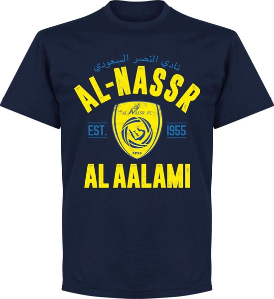 Al-Nassr Established T-Shirt - Navy - L