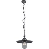 LED Tuinverlichting - Hanglamp - Trion Brinito - Plafond - E27 Fitting - Mat Zwart - Aluminium