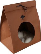 Duvo+ Kattenmand papieren zak look bruin 35x27x44cm
