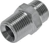 UN 11/16''-16 x 1/2'' NPT Verzinkt Stalen Borstnippel ORFS 630 Bar - Hydrauliek - FL2S-M-EZ-011U-012N-O