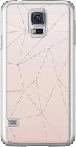 Samsung Galaxy S5 (Plus) / Neo siliconen hoesje - Pastel vlakken