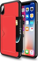 Dux Ducis - iPhone XS Max hoesje - Pocard Series - Back Cover - Rood