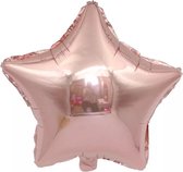Folieballon ster| rosé | 18 inch | 45 cm | DM-products