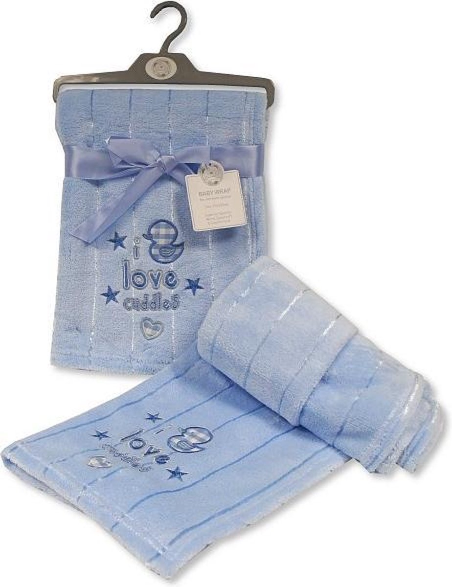 Snuggle Baby Babydeken I Love Cuddles 75 X 100 Cm Blauw Snuggle Baby Babydeken I Love Cuddles 75 X 100 Cm Blauw