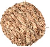 Konijnenspeelgoed bollie gras - Bruin - 12 cm