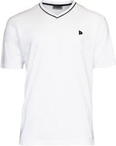 T-shirt Donnay - Chemise de sport - Chemise col V - Homme - Taille S - Blanc