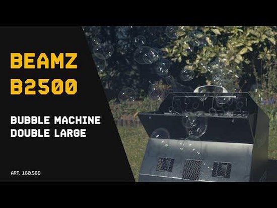 Bellenblaasmachine - Beamz B2500 professionele dubbele bellenblaasmachine met draadloze afstandsbediening - BeamZ