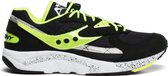 Saucony - Heren Sneakers Aya Black/Neon - Zwart - Maat 46