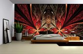 Abstract flowers wallcovering