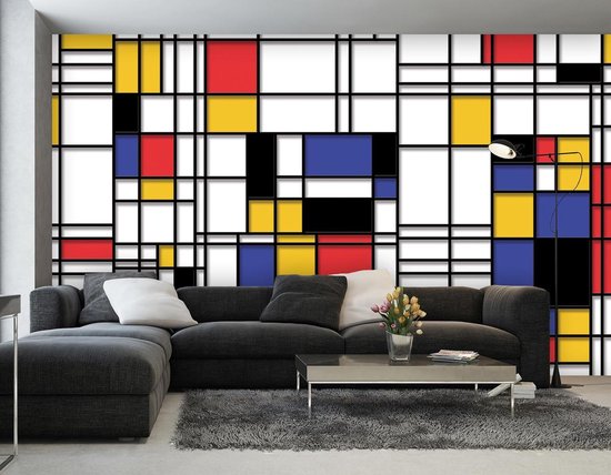 Mondrian Modern Art Photo Wallcovering