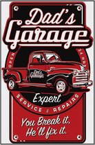 Wandbord- Dad's Garage Expert Service & Repairs - Gebolde Duitse Kwaliteit