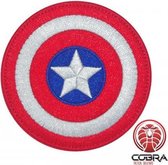 Shield Captain America Marvel Avengers geborduurde Airsoft Cosplay patch embleem met klittenband