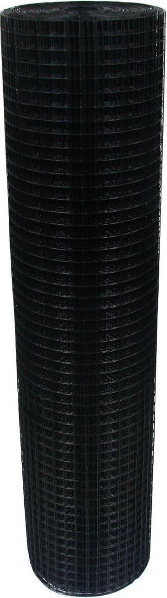 Volièregaas 19 x 19mm 1.2mm 100cm x 10m zwart