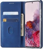 Samsung Galaxy S20 Hoesje Wallet Bookcase Kunstleer Blauw