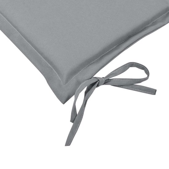 vidaXL Coussin de banc de jardin gris 180x50x3 cm