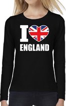 I love England long sleeve t-shirt zwart voor dames S
